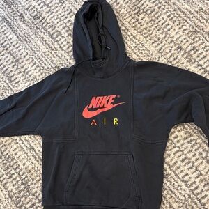 Nike Black Hoodie with Red and Yellow Air Logo